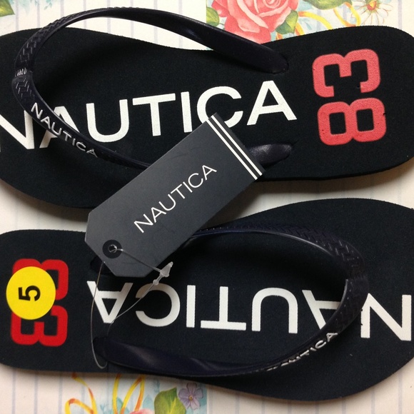Nautica Kids Dark Blue 'Hatcher 10' Flip Flop - Picture 5 of 8
